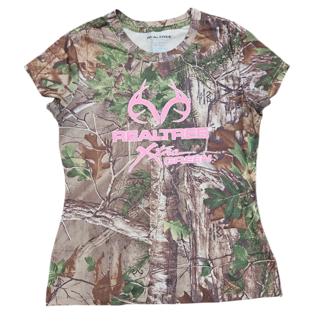 Real Tree Xtra Green Stretchy Camouflage T-Shirt